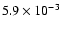 $5.9\times 10^{-3}$