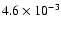 $4.6\times 10^{-3}$