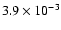 $3.9\times 10^{-3}$