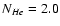 $N_{He {\sc }} = 2.0$