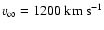 $\ensuremath{v_{\infty}} =1200~\ensuremath{{\rm km~s^{-1}}} $