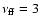 $\nu_{\rm ff}=3$