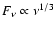 $F_\nu \propto \nu^{1/3}$