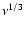 $\nu^{1/3}$