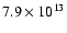 $7.9\times10^{13}$