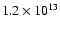 $1.2\times10^{13}$