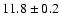 $11.8\pm0.2$