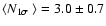 $\langle\mbox{$\space N_{1\sigma}$ }\rangle=3.0\pm0.7$