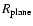 $R_{\rm plane}$