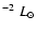 $^{-2}~L_{\odot}$
