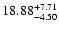 $\rm 18.88^{+7.71}_{-4.50}$