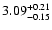 $\rm 3.09^{+0.21}_{-0.15}$