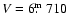 $V = 6\hbox{$.\!\!^{\rm m}$ }710$