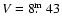 $V=8\hbox{$.\!\!^{\rm m}$ }43$