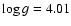 $\log g=4.01$