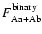 $F_{\rm Aa+Ab}^{\rm
binary}$