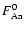 $F_{\rm Aa}^0$