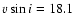 $v\sin i=18.1$
