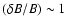 $({\delta B}/{B})
\sim 1$