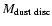 $M_{{\rm dust~disc}}$