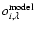 $o^{\rm model}_{i,\lambda}$