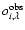 $o^{\rm obs}_{i,\lambda}$