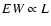 $EW\propto L$