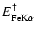 $E_{{\rm FeK}\alpha}^{\dagger}$