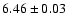 $6.46\pm0.03$