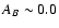 $A_{B}\sim 0.0$