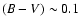 $(B-V)\sim 0.1$