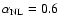 $\alpha _{\rm NL}=0.6$