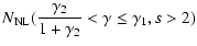 $\displaystyle N_{\rm NL}({\gamma _2\over 1+\gamma _2}<\gamma \le \gamma _1, s>2)$