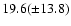 $19.6(\pm 13.8)$