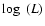 $\log~(L)$