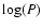 $\log(P)$