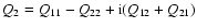 $Q_2=Q_{11}-Q_{22}+{\rm i}(Q_{12}+Q_{21})$