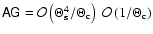 $\tens{A}\tens{G}={\cal
O}\left(\Theta_{\rm s}^4/\Theta_{\rm c}\right)
~{\cal O}\left(1/\Theta_{\rm c}\right)$