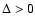 $\Delta>0$