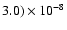 $3.0)\times10^{-8}$