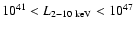 $10^{41} < L_{2-10~{\rm keV}} < 10^{47}$