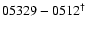 $05329-0512^{\dag }$