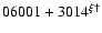 $06001+3014^{\xi\dag }$