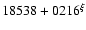 $18538+0216^{\xi}$