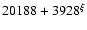 $20188+3928^{\xi}$