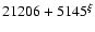 $21206+5145^{\xi}$