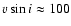 $v \sin{i} \approx 100$