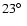 $23\hbox{$^\circ$ }$