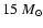 $15~M_{\odot}$