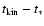 $t_{\rm kin}
-t_{\ast}$